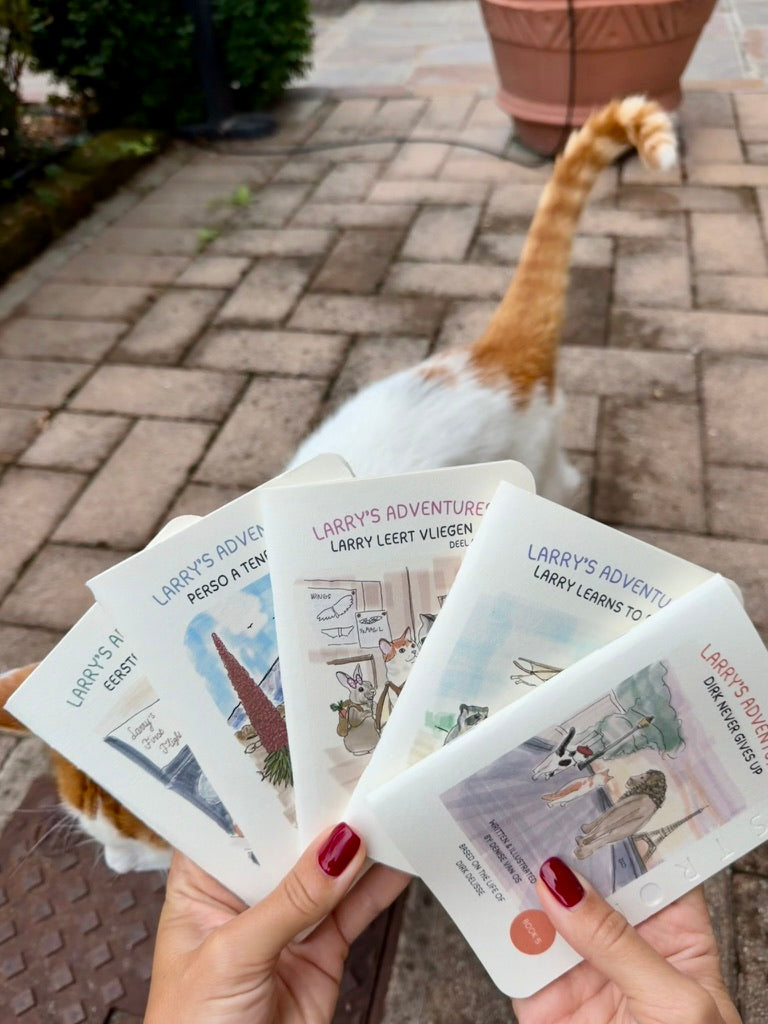 A selection of Larry’s Adventures illustrated books